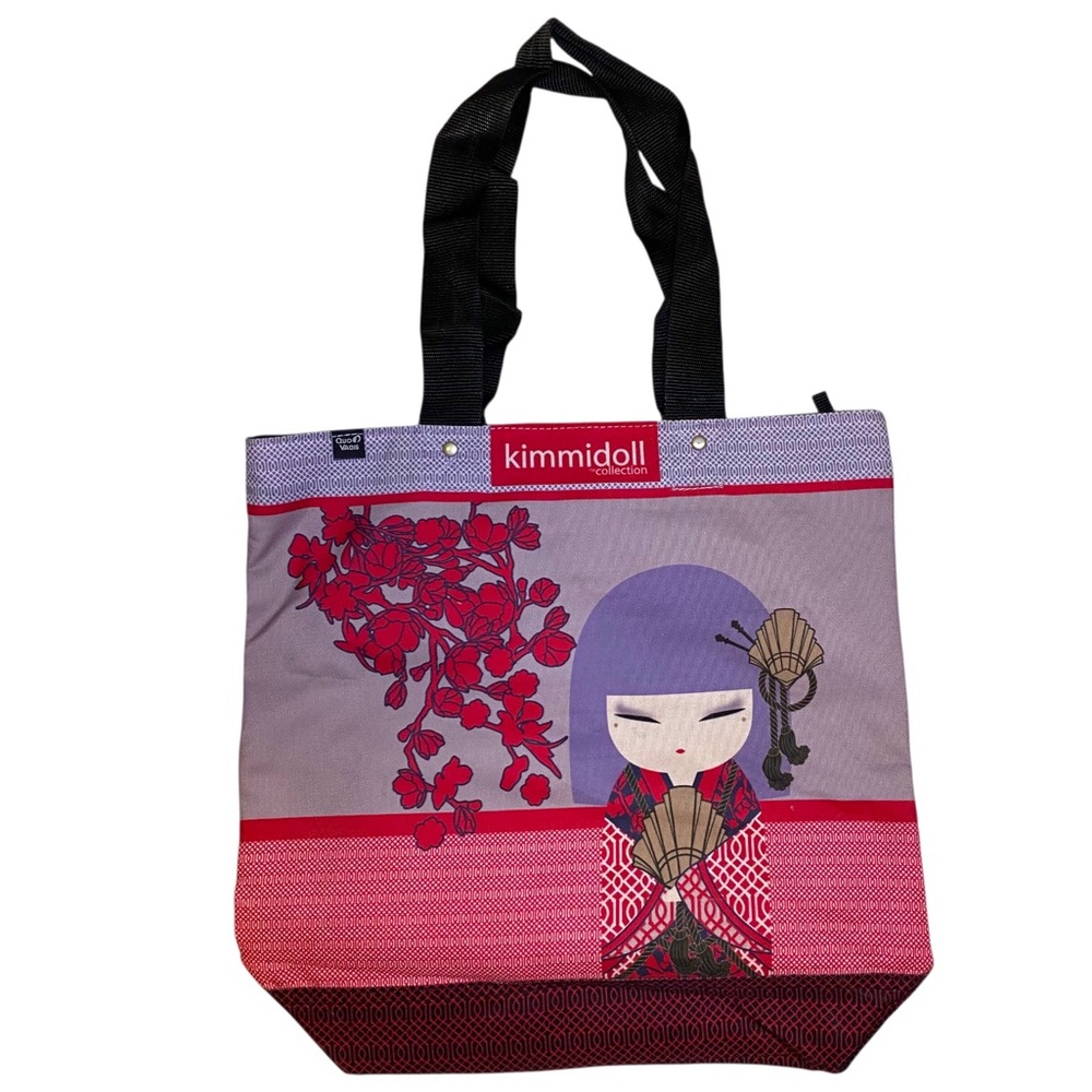 Kimmidoll x Quo Vadis Tote Bag in Purple and Red